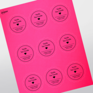 Professional Printed Scalloped Labels