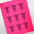Professional Printed Emerald Labels
