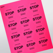 Professional Printed Hexagon Labels