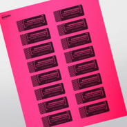 Professional Printed Rectangle Labels