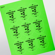 Professional Printed Emerald Labels