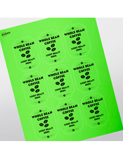 Professional Printed Emerald Labels