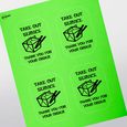 Professional Printed Emerald Labels