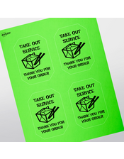 Professional Printed Emerald Labels