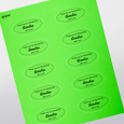 Professional Printed Oval Labels