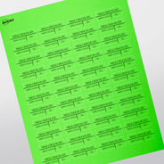 Professional Printed Rectangle Labels