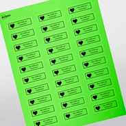 Professional Printed Rectangle Labels