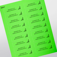 Professional Printed Rectangle Labels