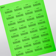 Professional Printed Rectangle Labels