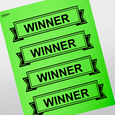 Professional Printed Rectangle Labels