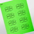 Professional Printed Scalloped Labels