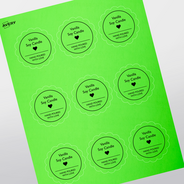 Professional Printed Scalloped Labels