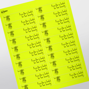 Professional Printed Rectangle Labels
