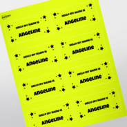 Professional Printed Rectangle Labels