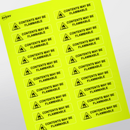 Professional Printed Rectangle Labels