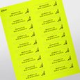 Professional Printed Rectangle Labels