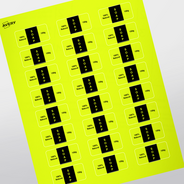 Professional Printed Rectangle Labels