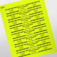 Professional Printed Rectangle Labels