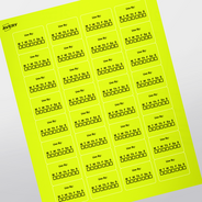 Professional Printed Rectangle Labels