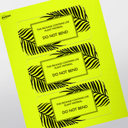 Professional Printed Rectangle Labels