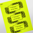 Professional Printed Rectangle Labels