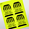 Professional Printed Rectangle Labels