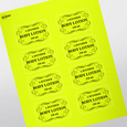 Professional Printed Scalloped Labels