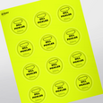 Professional Printed Round Labels