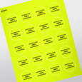 Professional Printed Starburst Labels