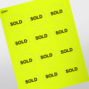 Professional Printed Starburst Labels