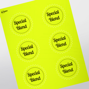 Professional Printed Starburst Labels