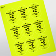 Professional Printed Emerald Labels