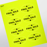 Professional Printed Oval Labels