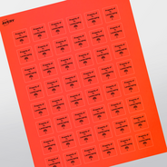 Professional Printed Square Labels