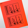 Professional Printed Rectangle Labels