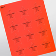 Professional Printed Star Labels