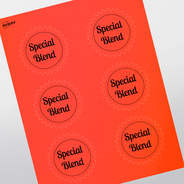 Professional Printed Starburst Labels