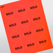 Professional Printed Starburst Labels
