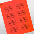 Professional Printed Scalloped Labels