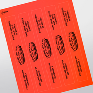 Professional Printed Rectangle Labels