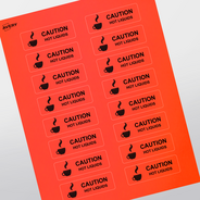Professional Printed Rectangle Labels