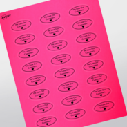 Professional Printed Oval Labels