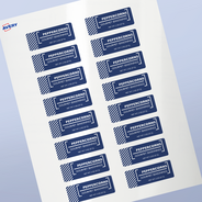 Professional Printed Rectangle Labels