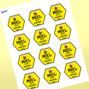 Étiquettes hexagonales