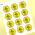 Étiquettes hexagonales