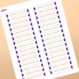 Professional Printed Rectangle Labels