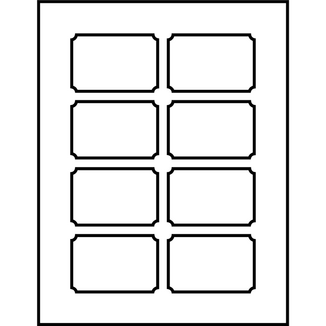 Avery étiquettes rectangulaires gabarit