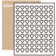 Heart Labels By The Sheet