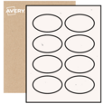 Oval Labels By The Sheet