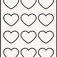 Heart Labels By The Sheet